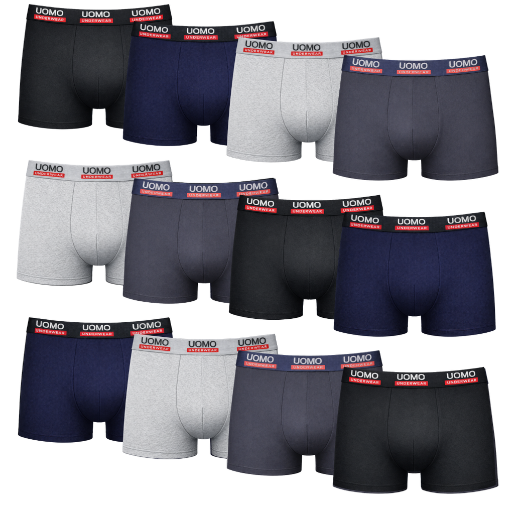 Idolika - Pack 12 - Boxers para hombre - Boxer hombre pack - Boxer de hombres - Boxer sin costuras - Boxer transpirable