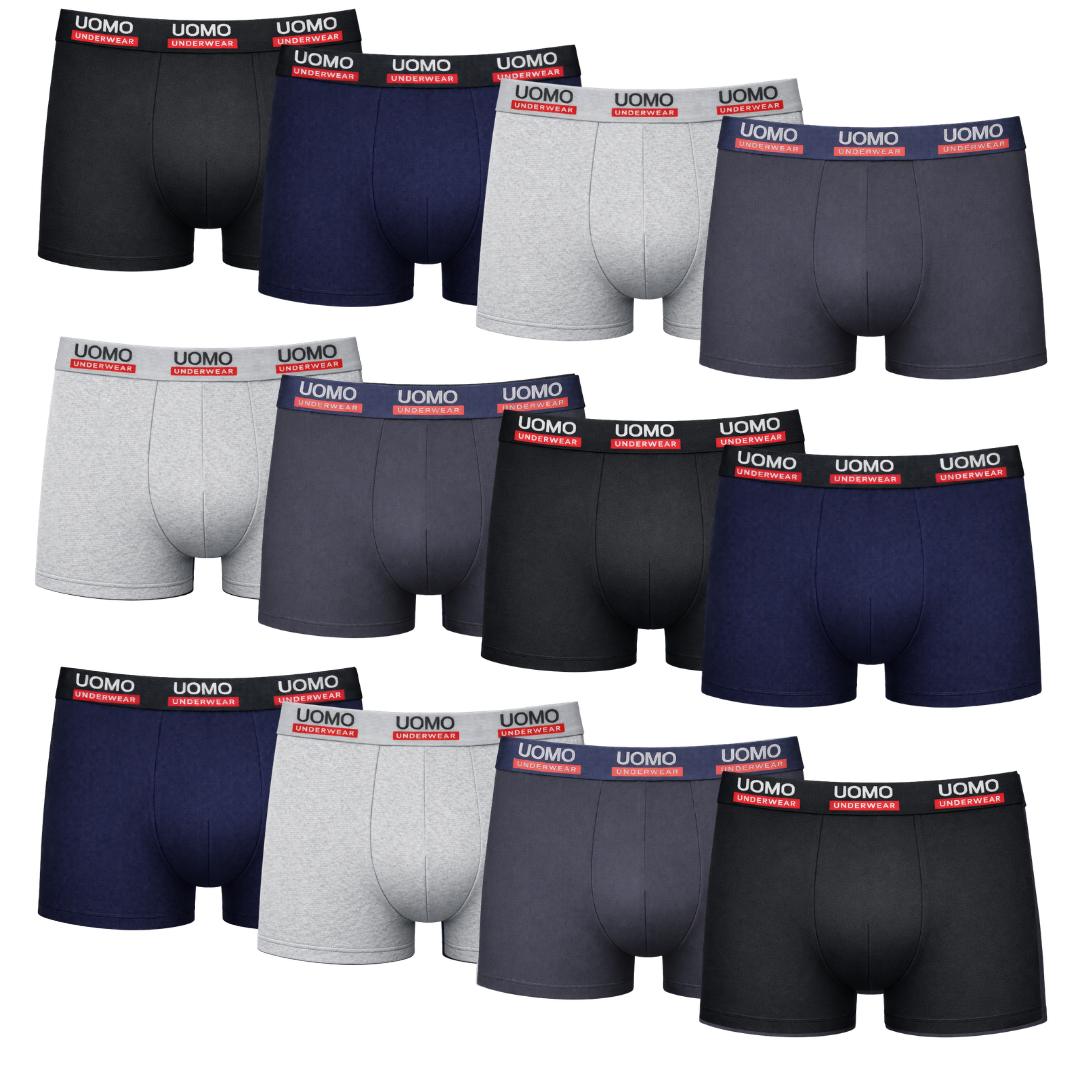 Idolika - Pack 12 - Boxers para hombre - Boxer hombre pack - Boxer de hombres - Boxer sin costuras - Boxer transpirable