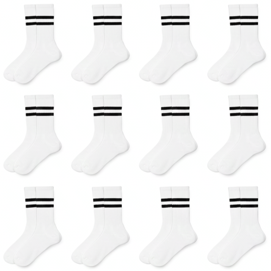 IDOLIKA - Pack 12 - Calcetines deportivos - Calcetines hombre - Calcetines deportivos hombre - Calcetines deporte - Calcetines deporte hombre - Talla 40/46