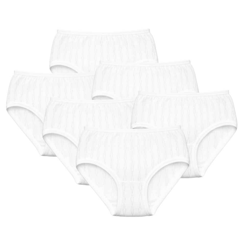 Idolika - Pack 6 - Bragas altas mujer - Bragas 100 algodon - Bragas de algodón - Bragas mujer talla grande - Para uso diario con una comodidad superior. Muy estirables