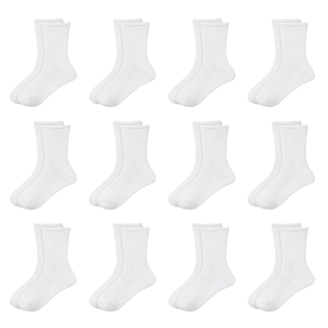 IDOLIKA - 12 Pares - Calcetines sin puño hombre - Calcetines sin puño - Calcetines sin puño para hombre - Calcetines sin puños hombre -  Tallas 40/46