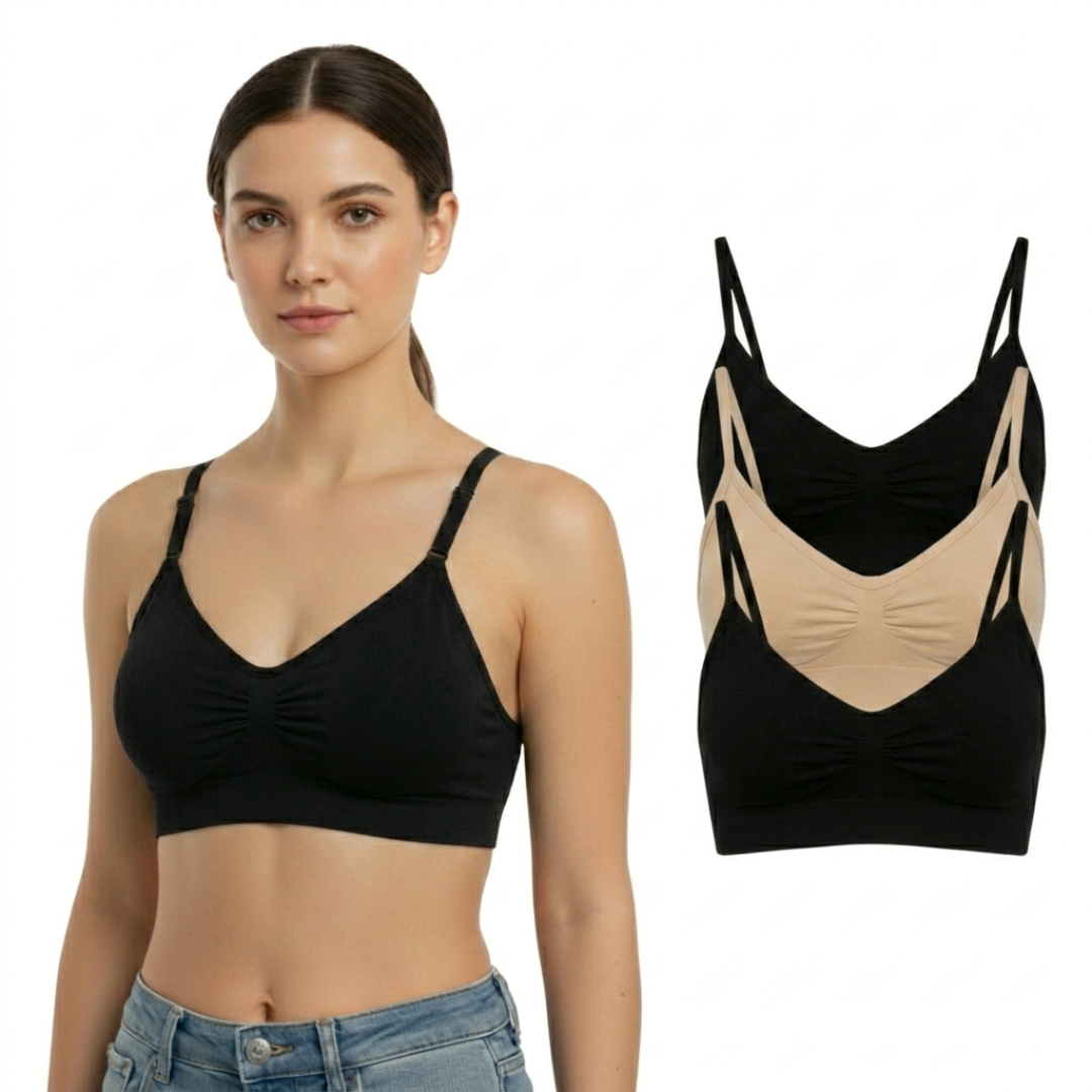 Nakloe - Pack 3 - Top mujer - Sujetadores de mujer - Top mujer verano
