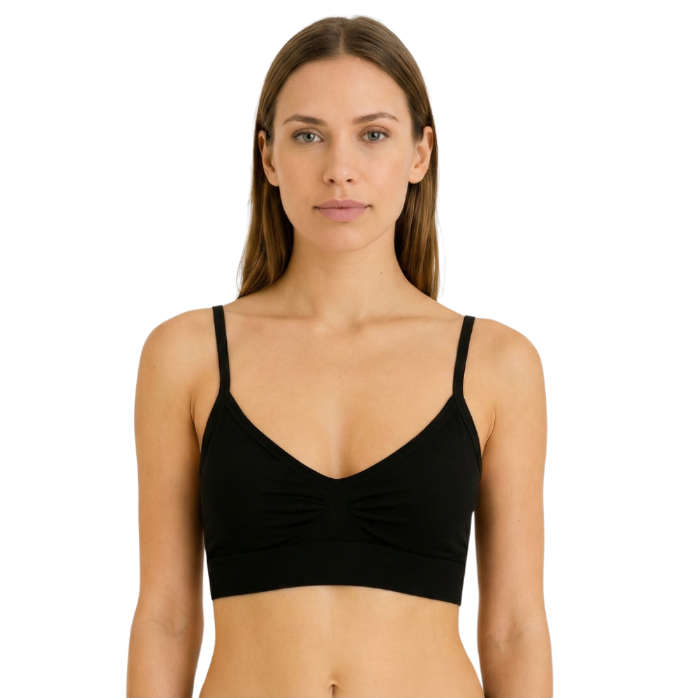 IDOLIKA - Pack 3 - Sujetadores sin aro - Sujetadores sin costuras sin aros- Sujetadores sin aro con relleno - Sujetadores sin costuras con relleno - sujetadores con relleno