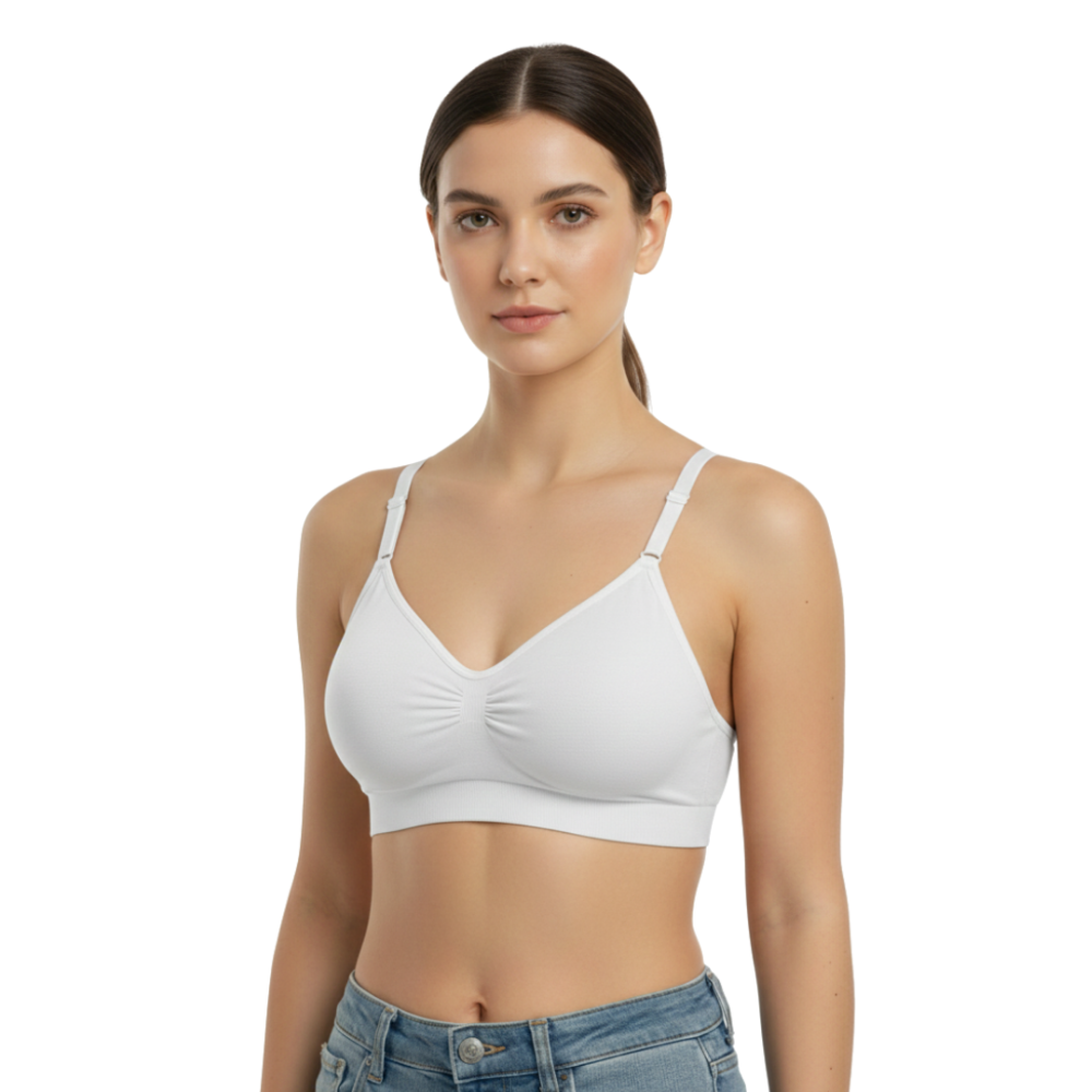 IDOLIKA - Pack 3 - Sujetadores sin relleno y sin aros - Sujetador sin relleno ni aros - Sujetador sin aros - Sujetador sin relleno